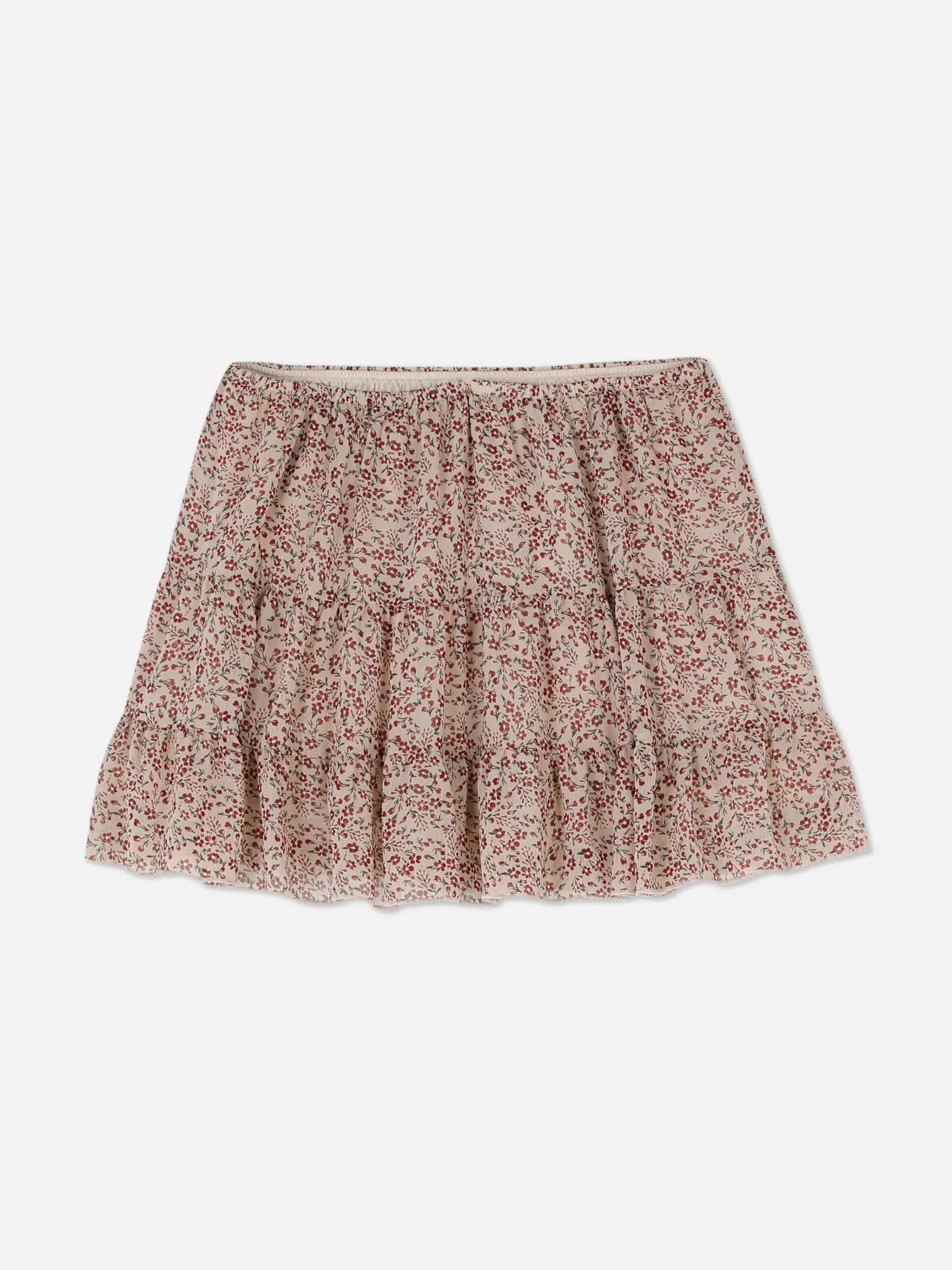 Chiffon Overlay Mini Skirt|Primark Sale