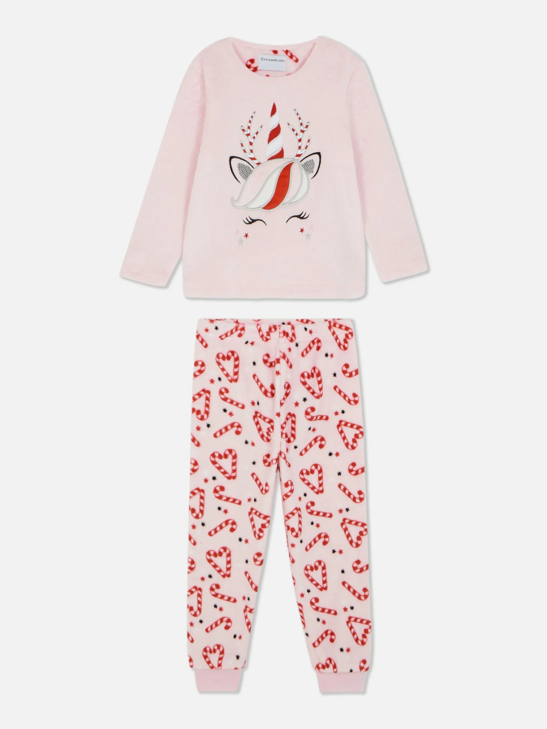 Christmas Unicorn Fleece Pajamas|Primark Online