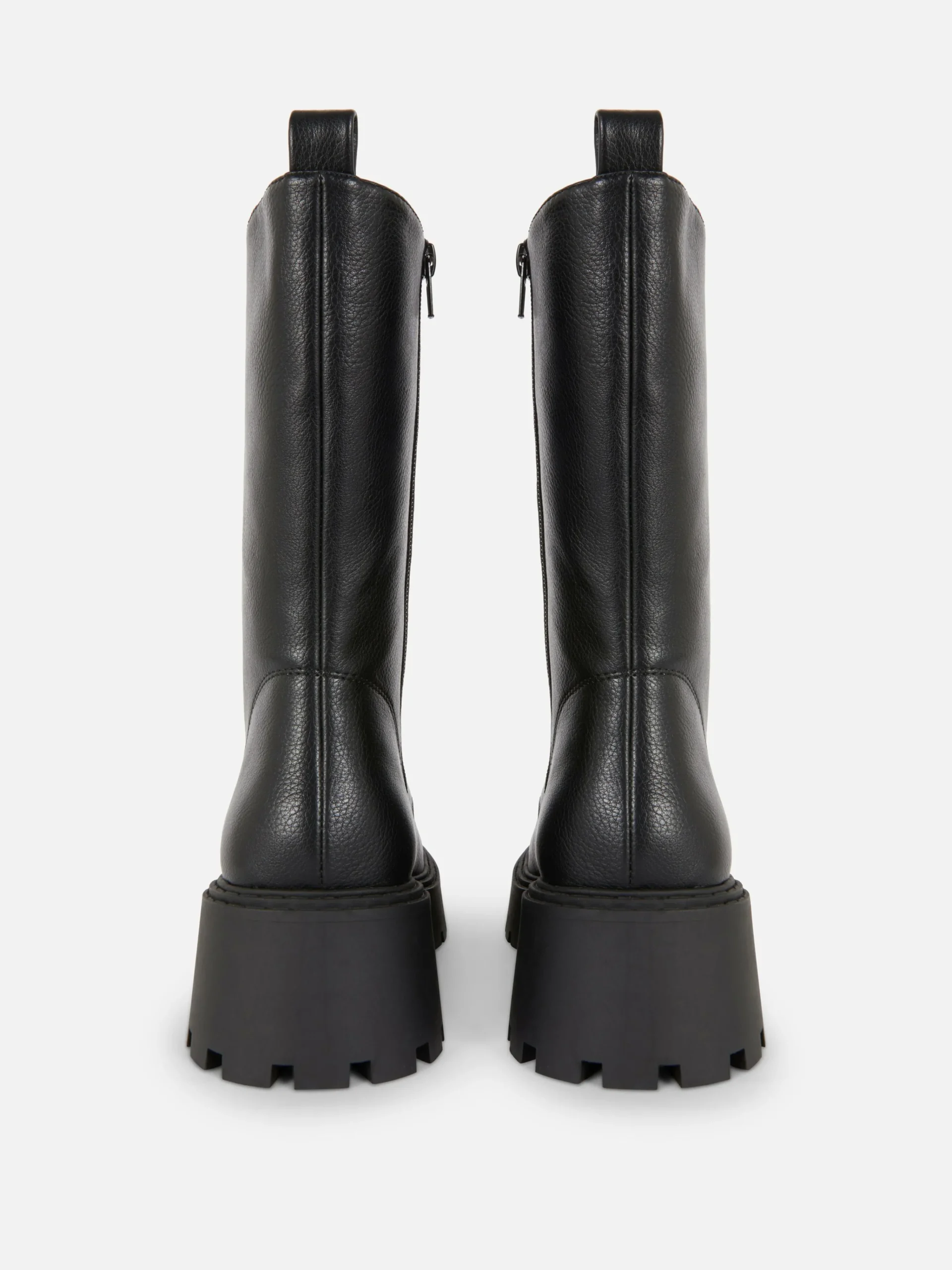 Chunky Lace-Up Biker Boots|Primark Outlet
