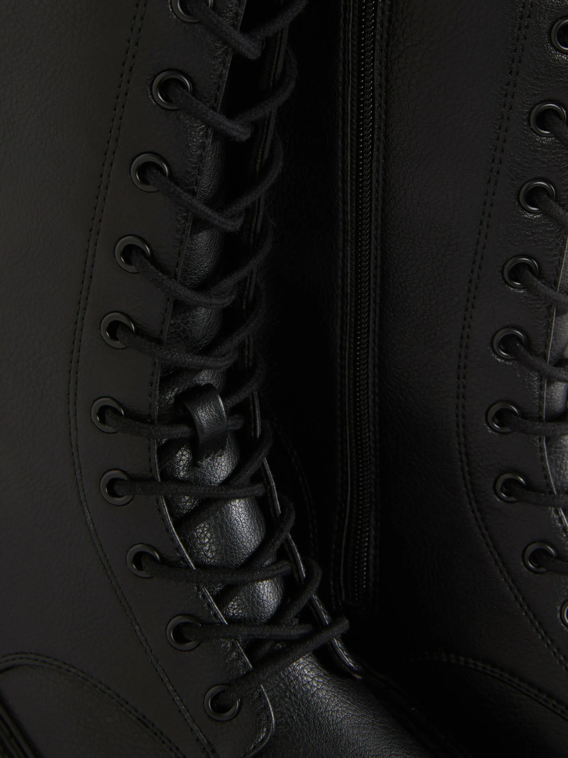 Chunky Lace-Up Biker Boots|Primark Outlet