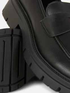 Chunky Sole Faux Leather Loafers|Primark New