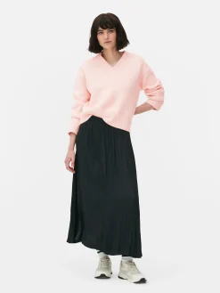 Chunky V-Neck Sweater|Primark Outlet
