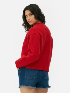 Chunky V-Neck Sweater|Primark Discount