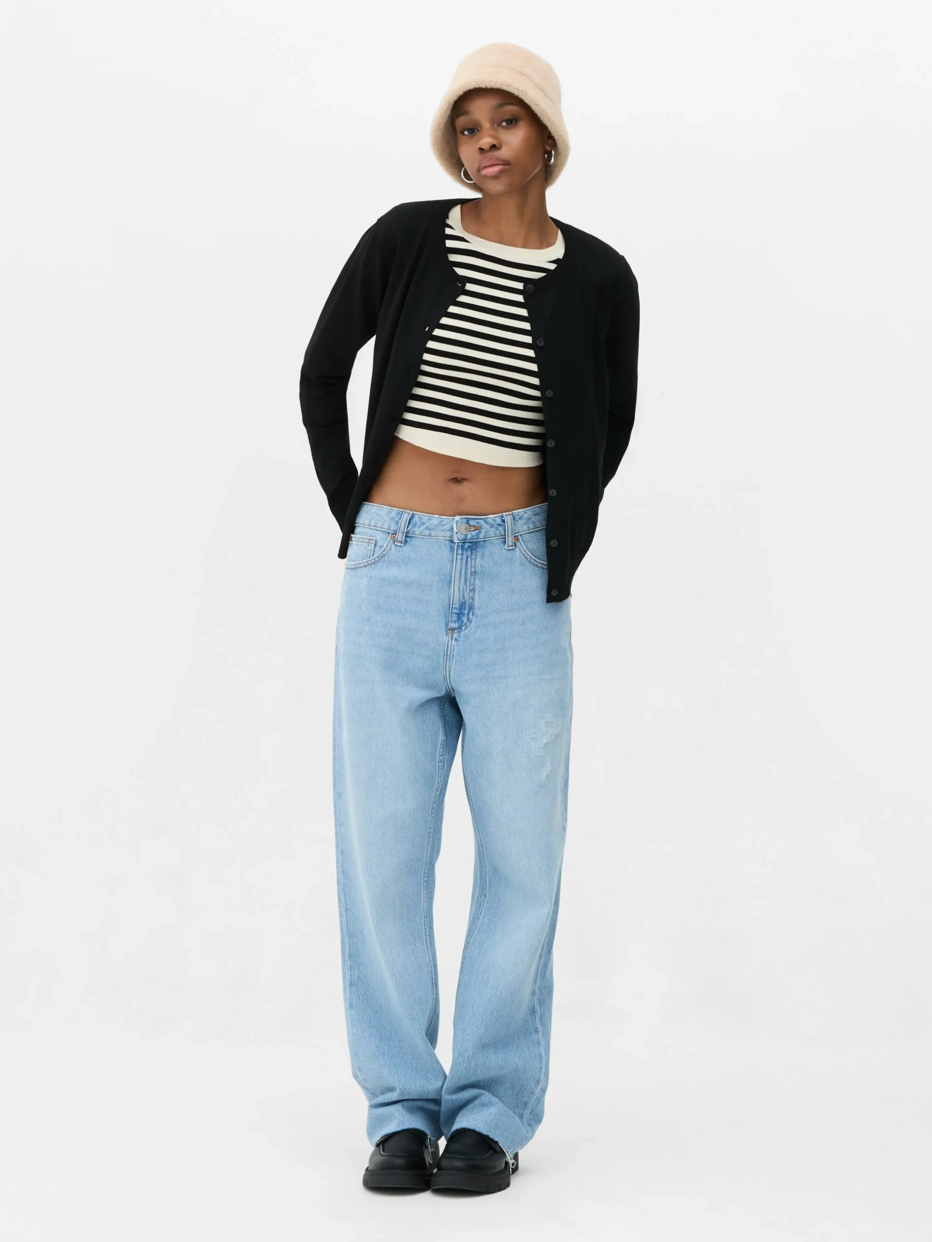 Classic Crew Neck Cardigan|Primark Hot