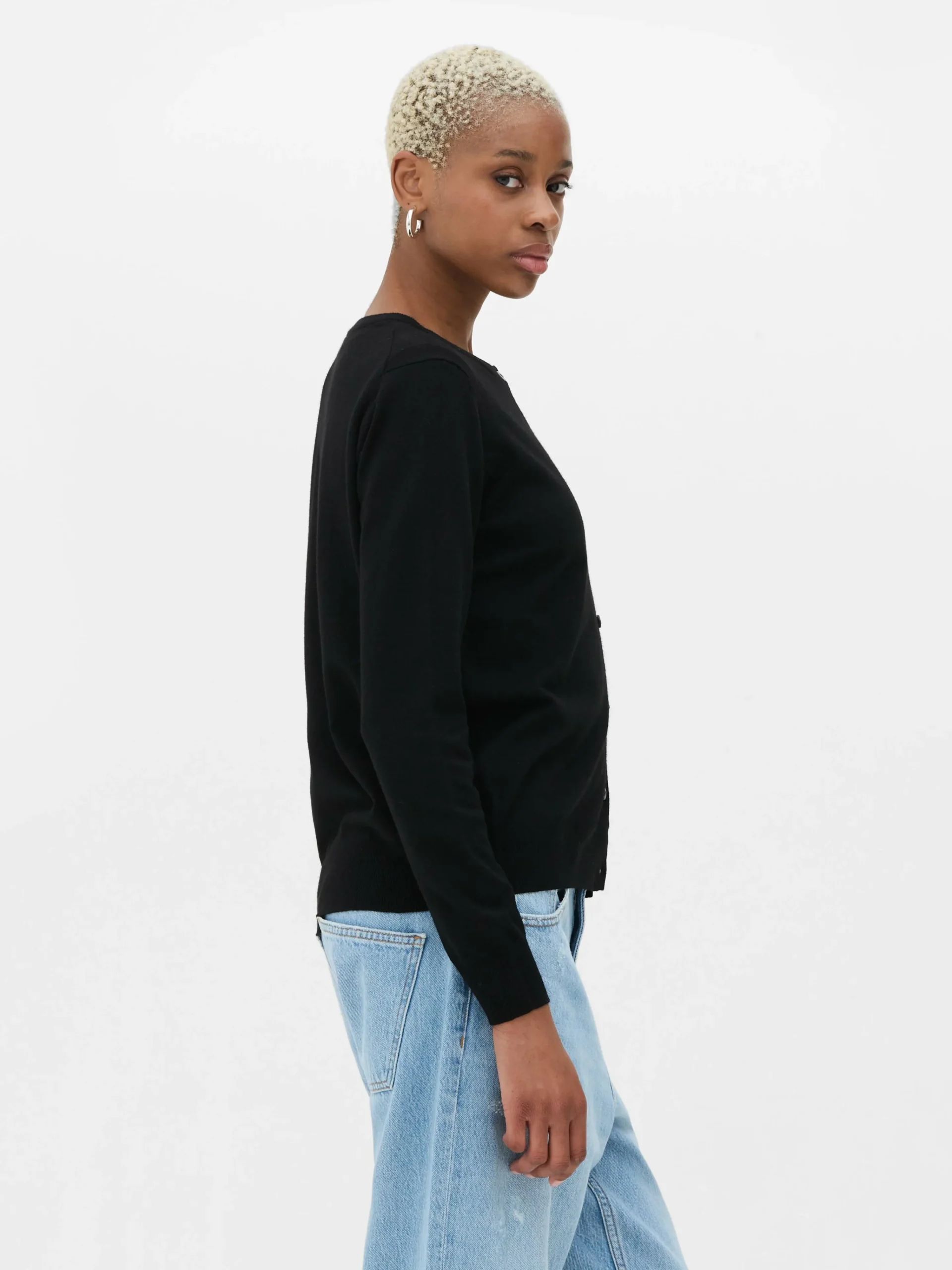 Classic Crew Neck Cardigan|Primark Hot