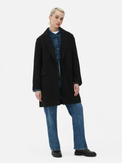 Classic Single-Breasted Coat|Primark Outlet