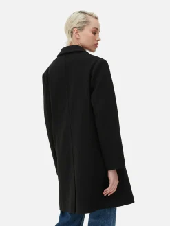 Classic Single-Breasted Coat|Primark Outlet