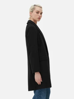 Classic Single-Breasted Coat|Primark Outlet
