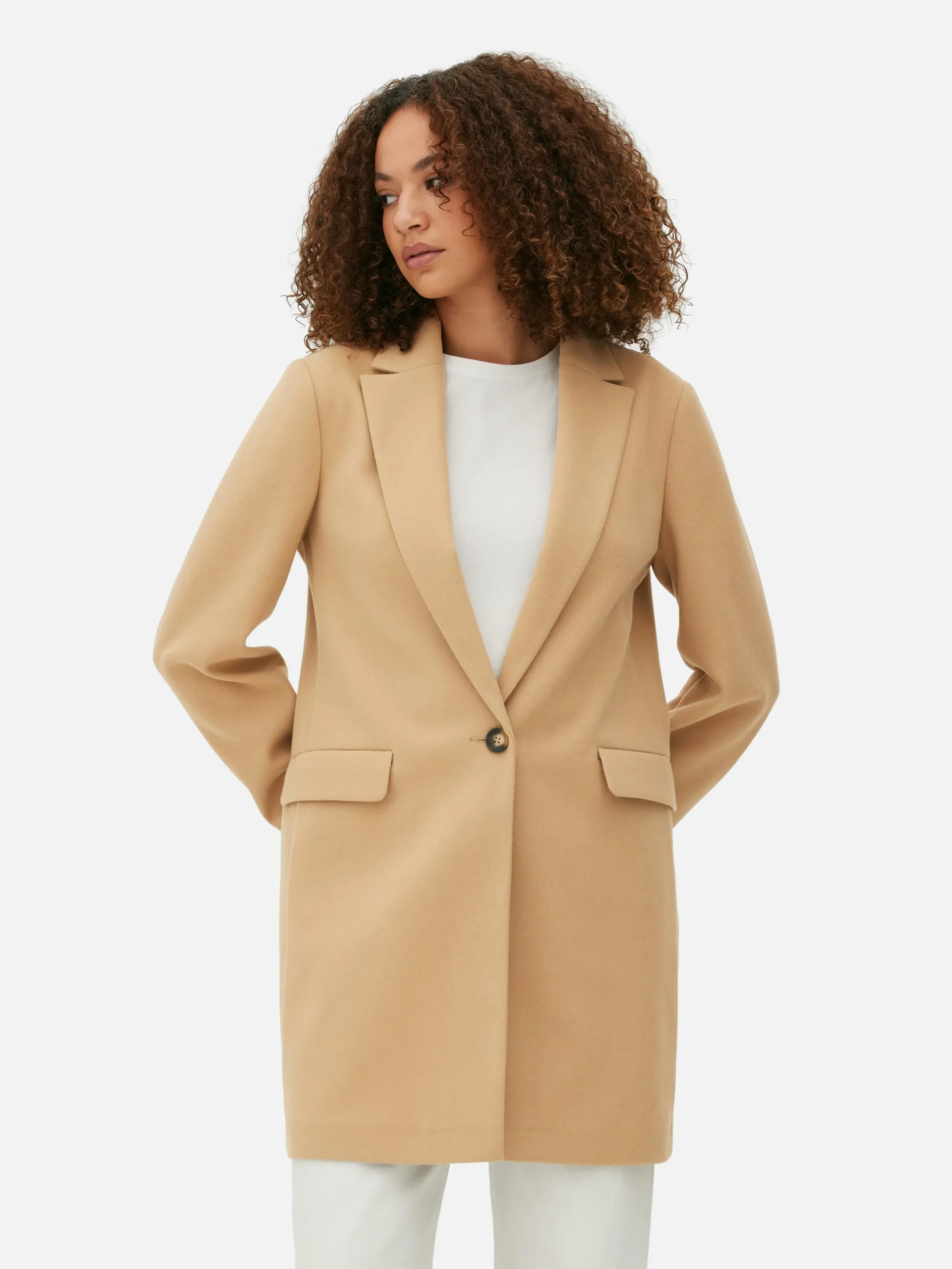 Classic Single-Breasted Coat|Primark Best