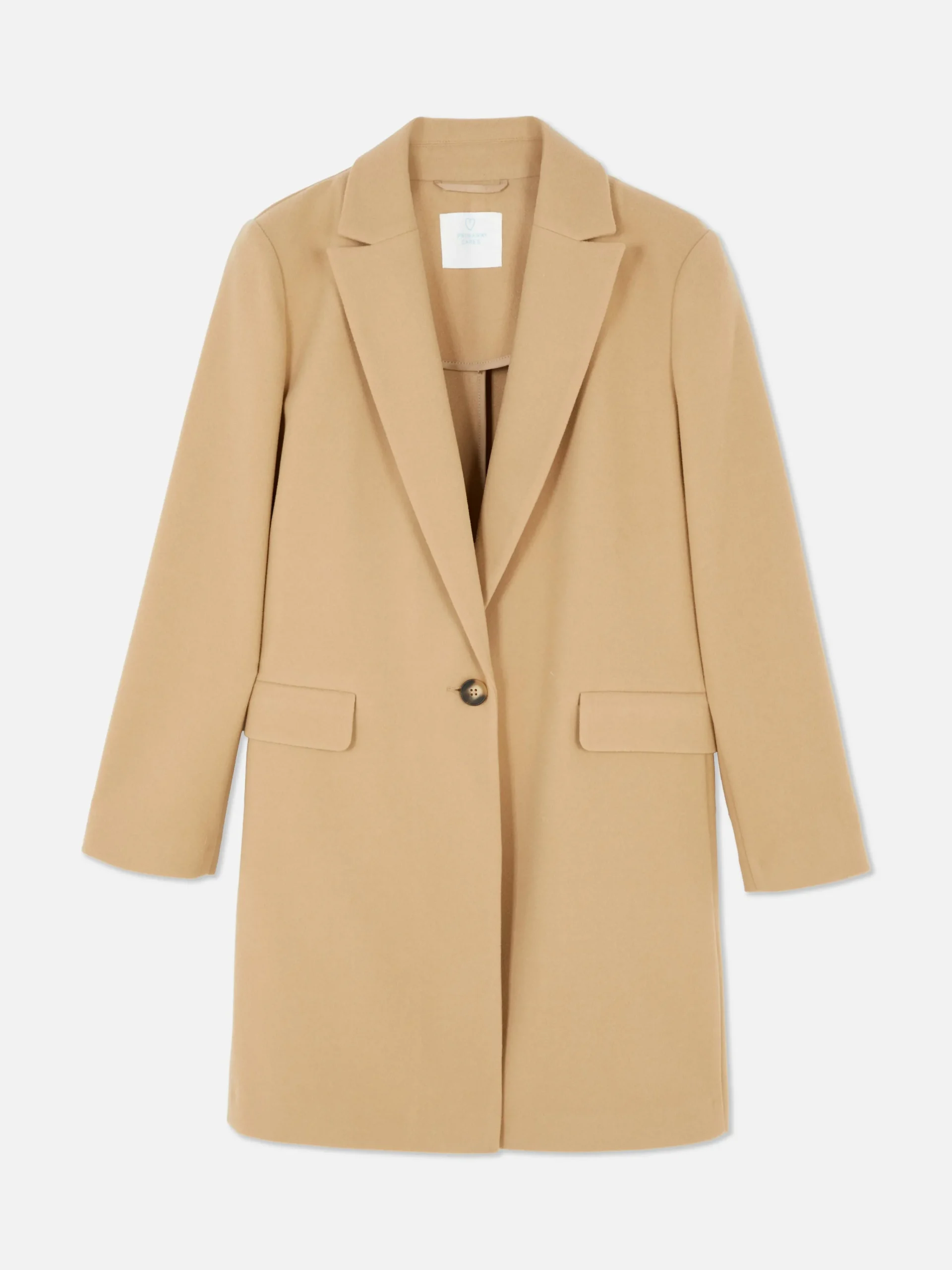 Classic Single-Breasted Coat|Primark Best
