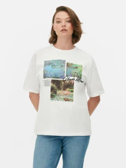 Claude Monet Panel Graphic T-Shirt|Primark Discount
