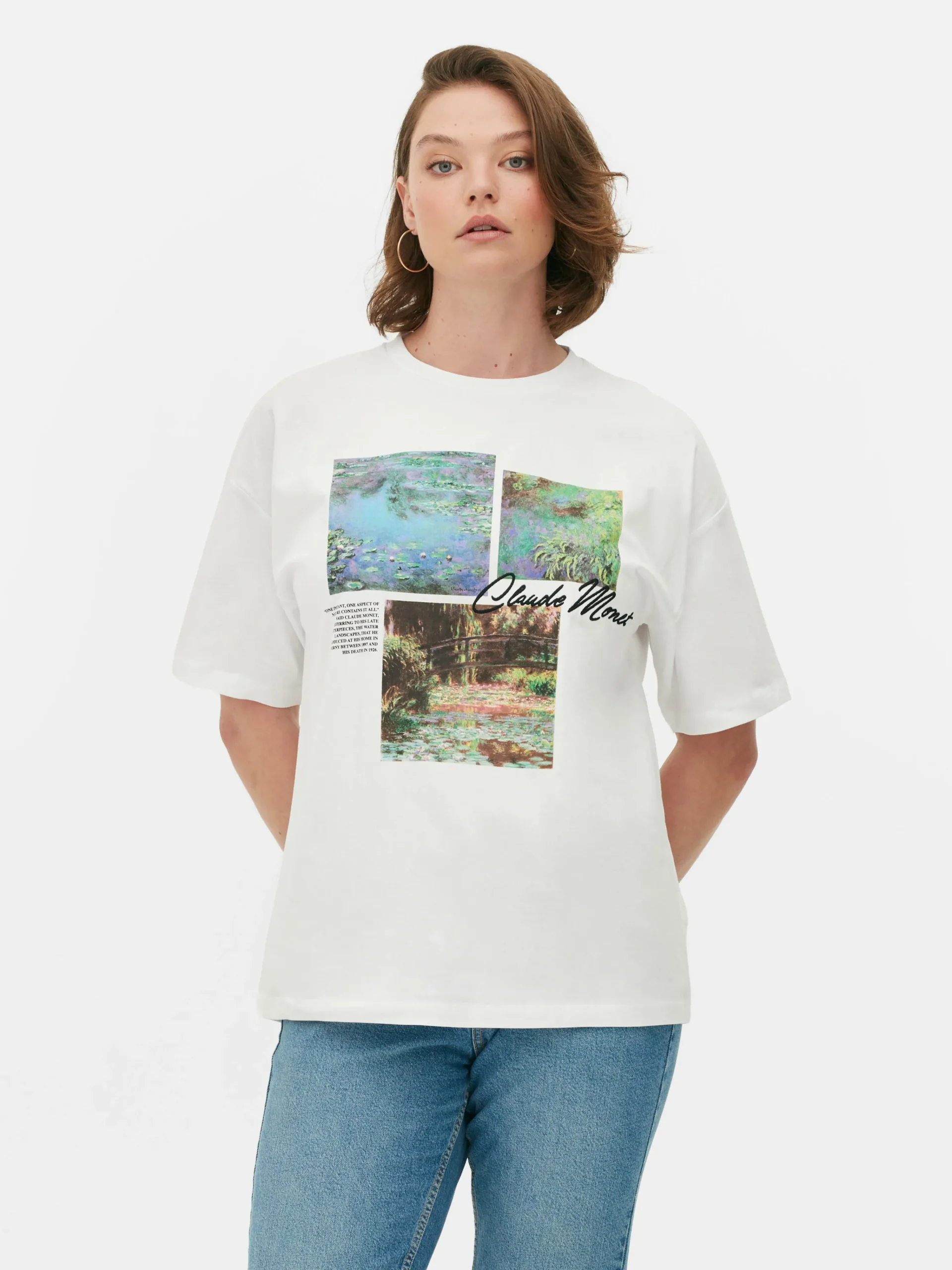 Claude Monet Panel Graphic T-Shirt|Primark Discount