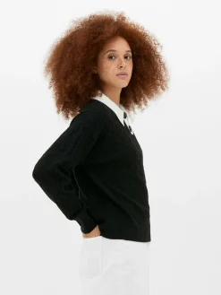 Collared Cable Knit Sweater|Primark Best