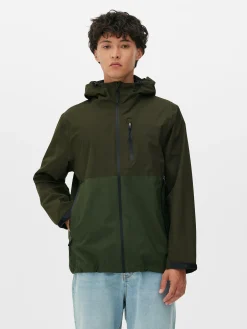 Color Block Multi Pocket Raincoat|Primark Clearance