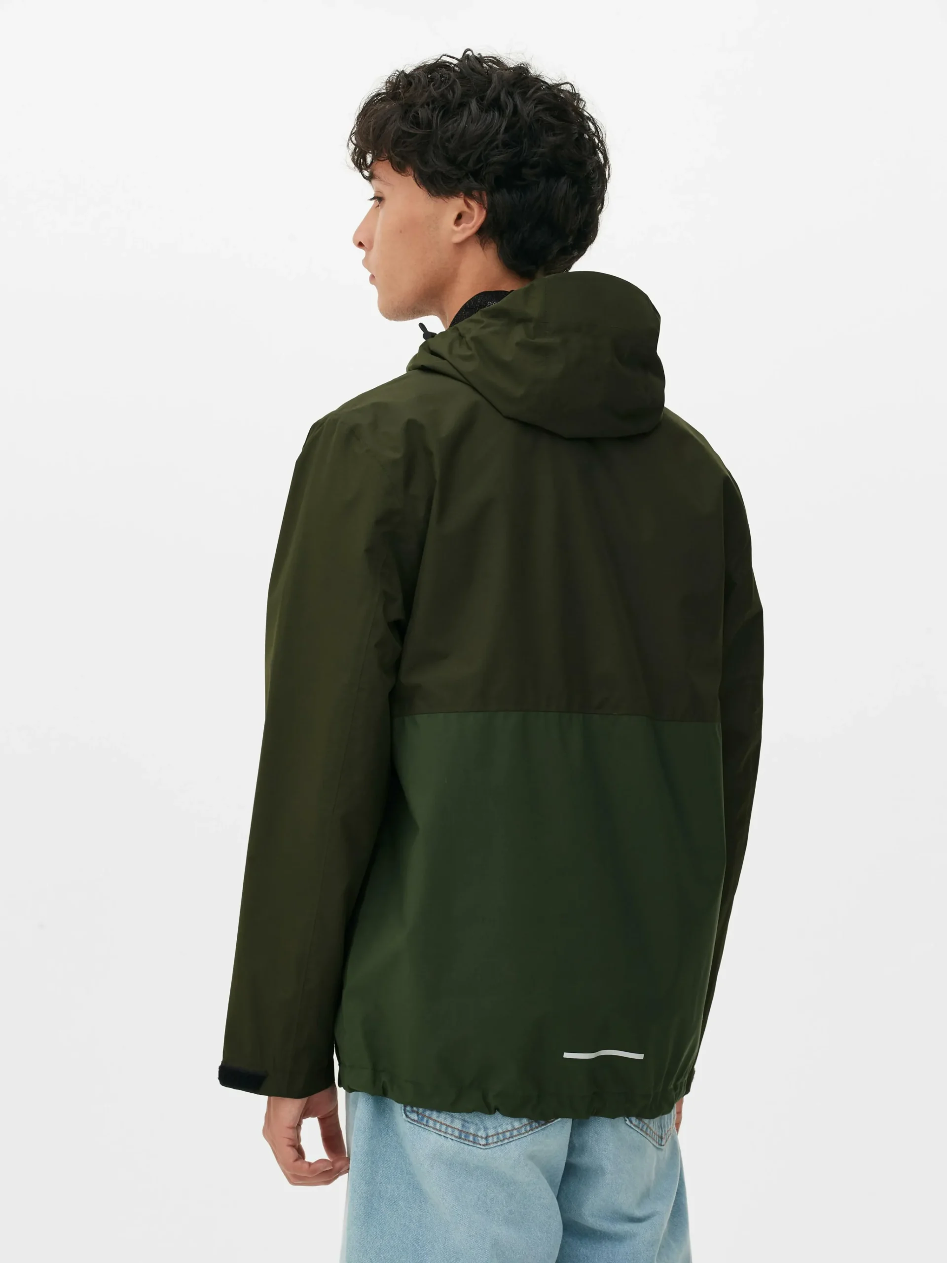 Color Block Multi Pocket Raincoat|Primark Clearance