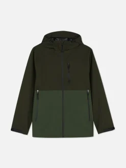 Color Block Multi Pocket Raincoat|Primark Clearance