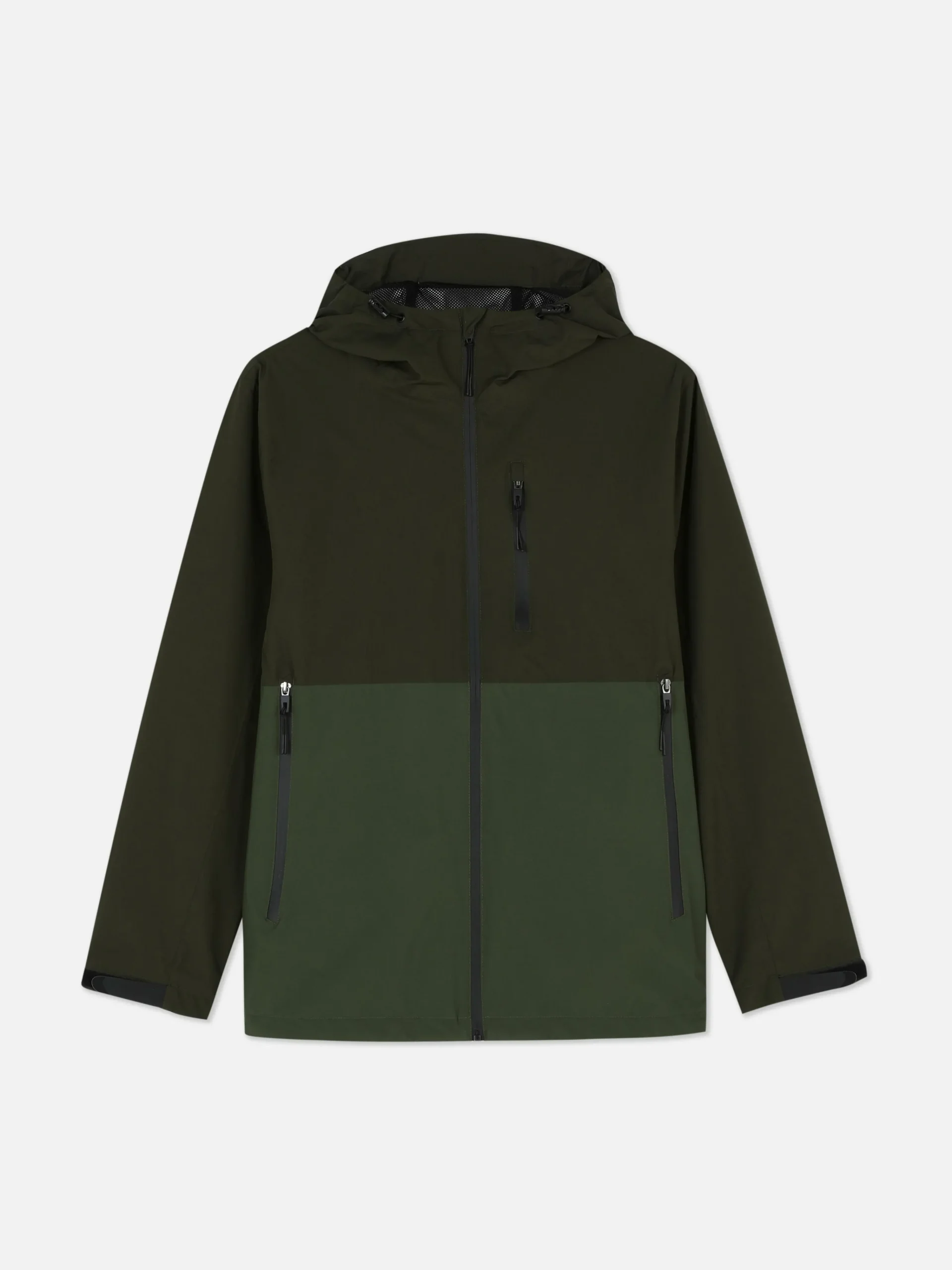 Color Block Multi Pocket Raincoat|Primark Clearance