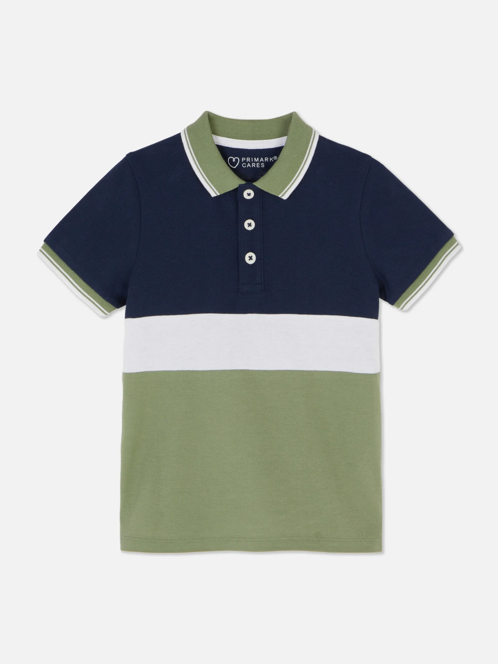Color Block Polo|Primark Clearance