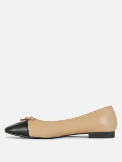 Contrast Cap Toe Ballet Flats|Primark Best