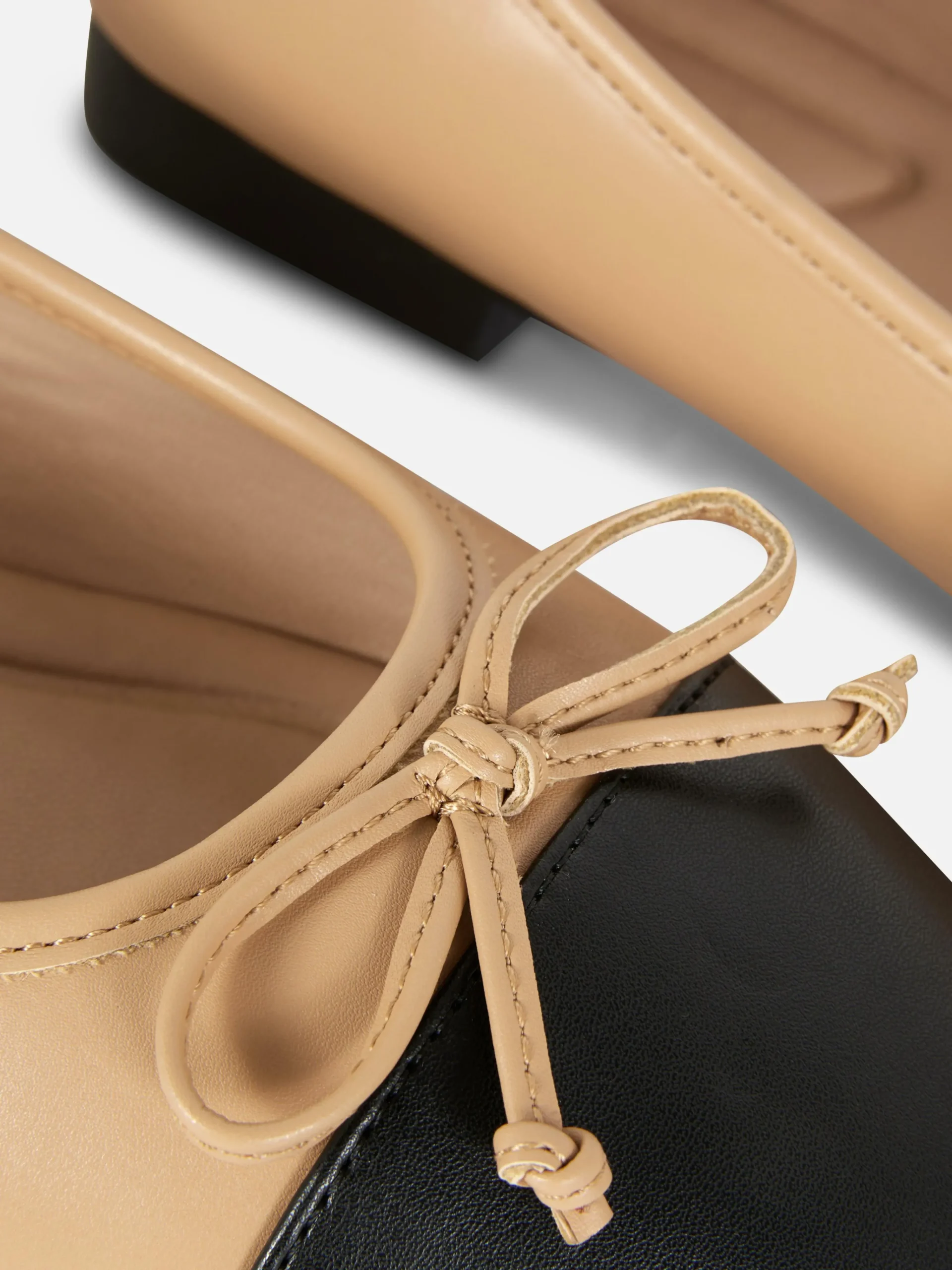 Contrast Cap Toe Ballet Flats|Primark Best