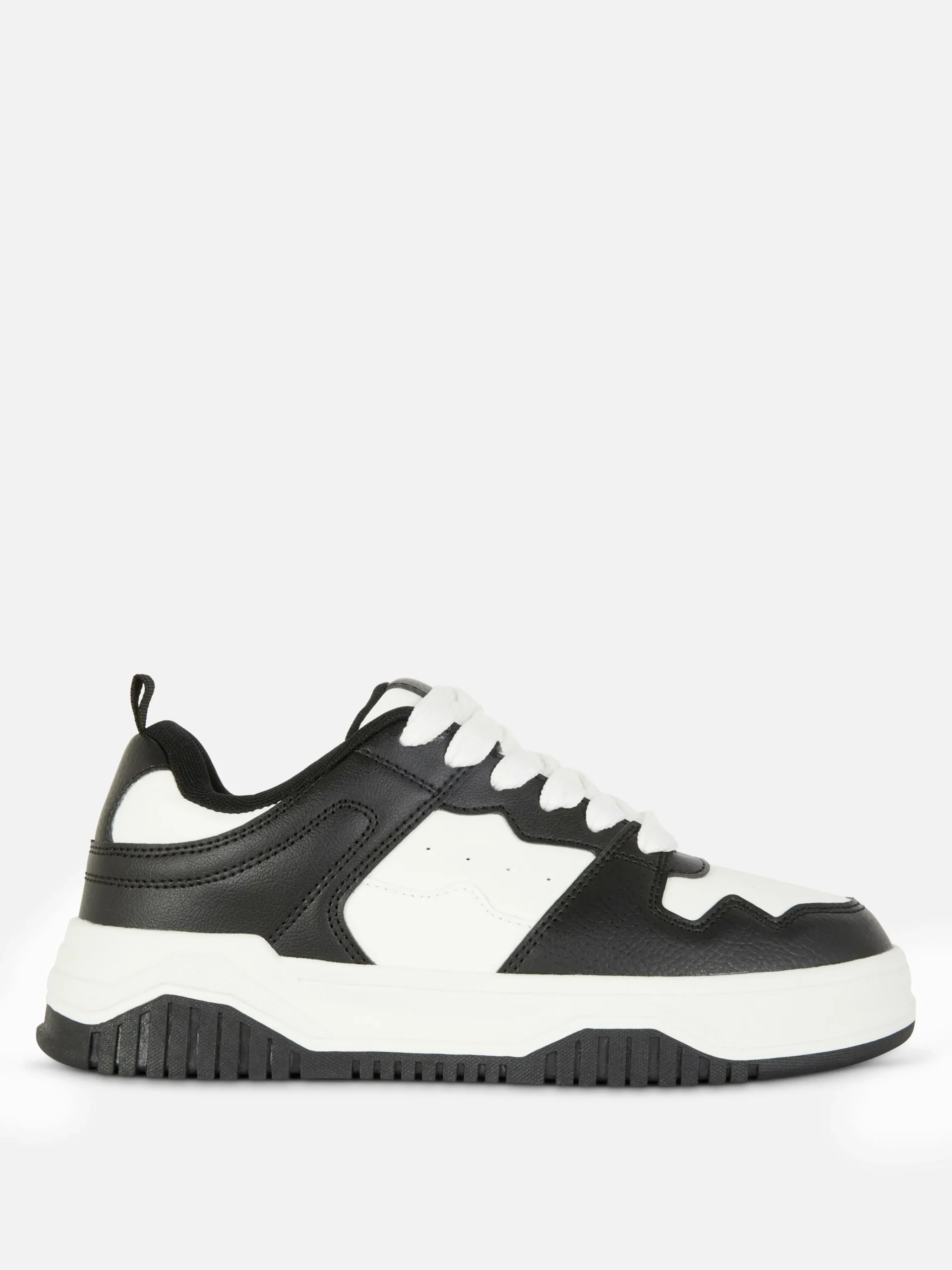 Contrast Panel Lace-Up Sneakers|Primark Sale