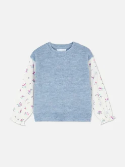 Contrast Sleeve Pullover|Primark Online