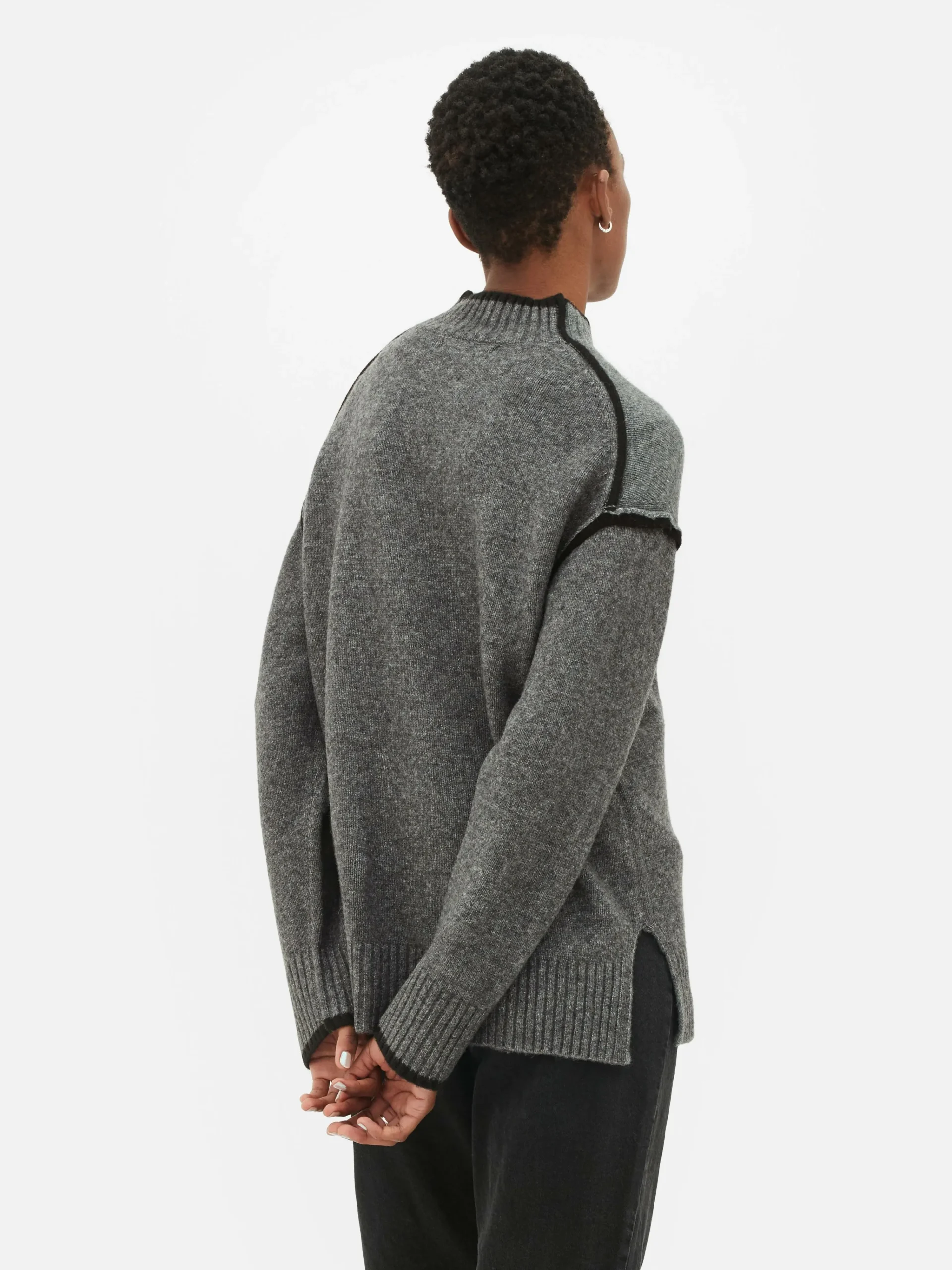 Contrast Stitch Sweater|Primark Discount