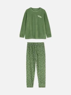 Cozy Fleece Long Sleeve Pajamas|Primark Outlet