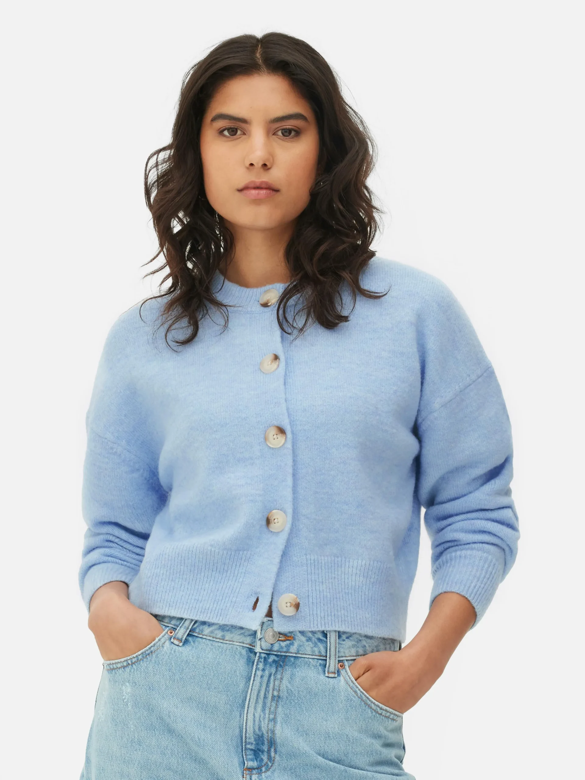 Crew Neck Cardigan|Primark Outlet
