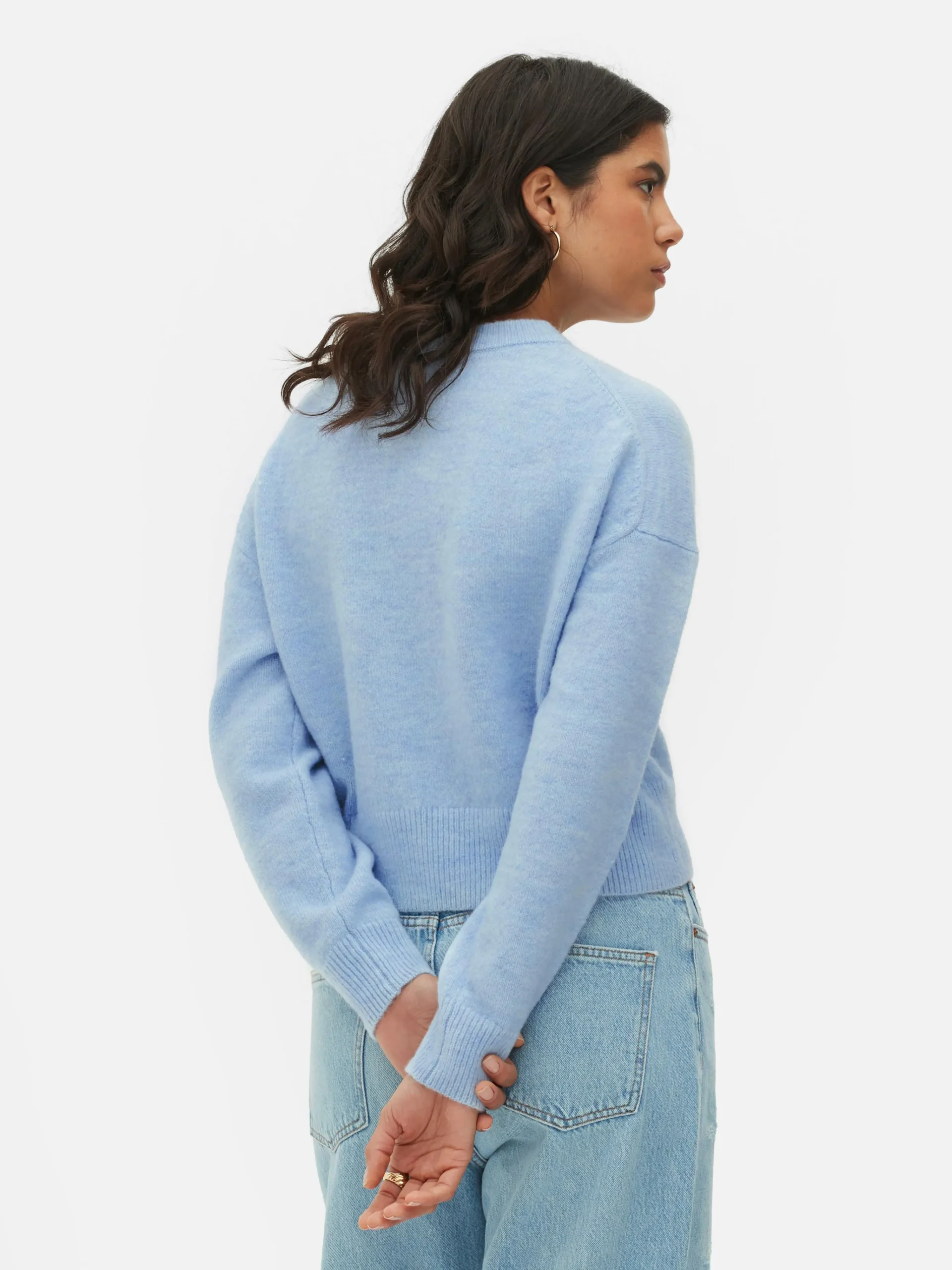 Crew Neck Cardigan|Primark Outlet