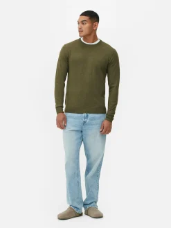 Crew Neck Fine Knit Sweater|Primark New