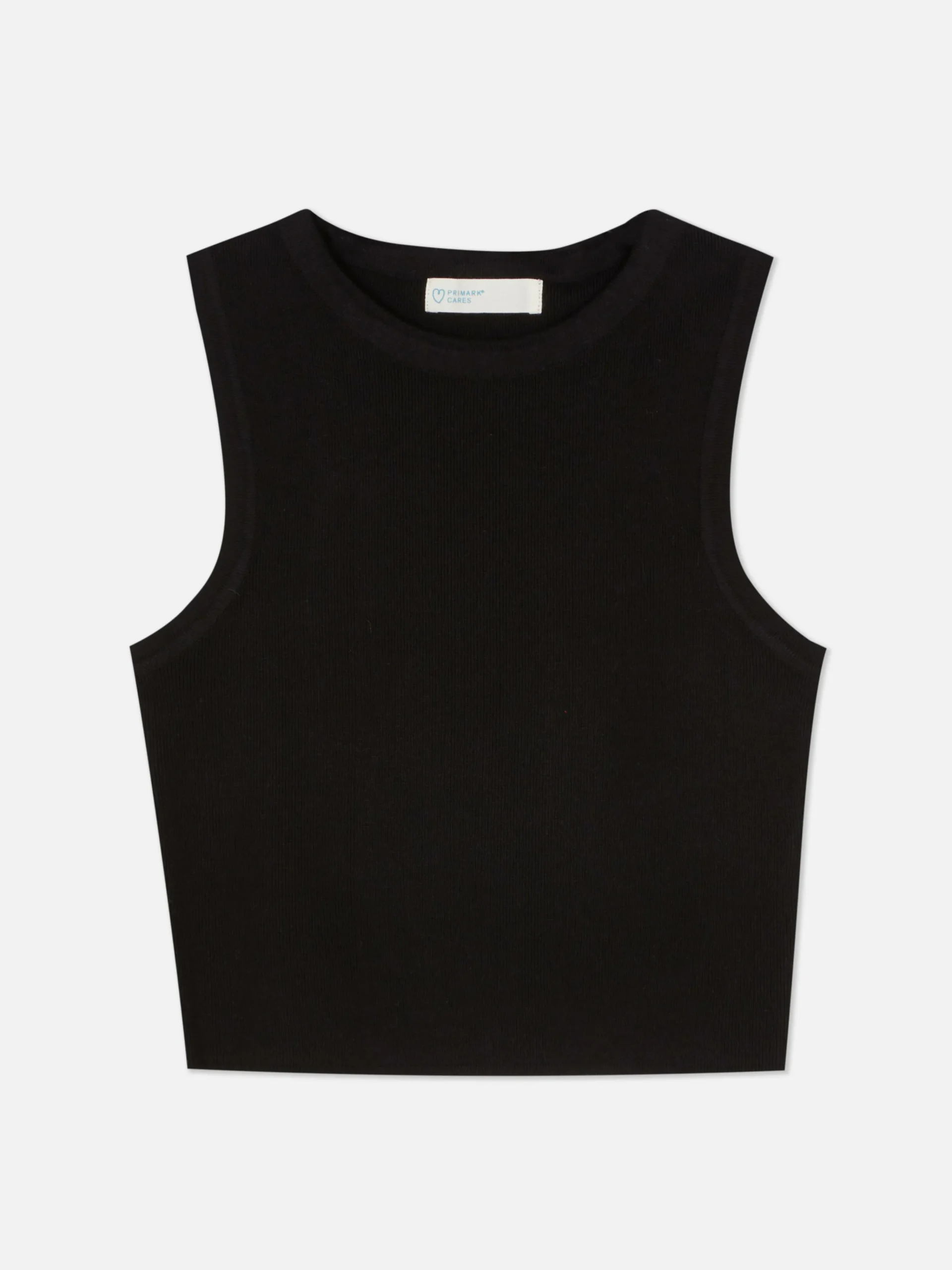 Crew Neck Ribbed Cropped Tank|Primark Discount