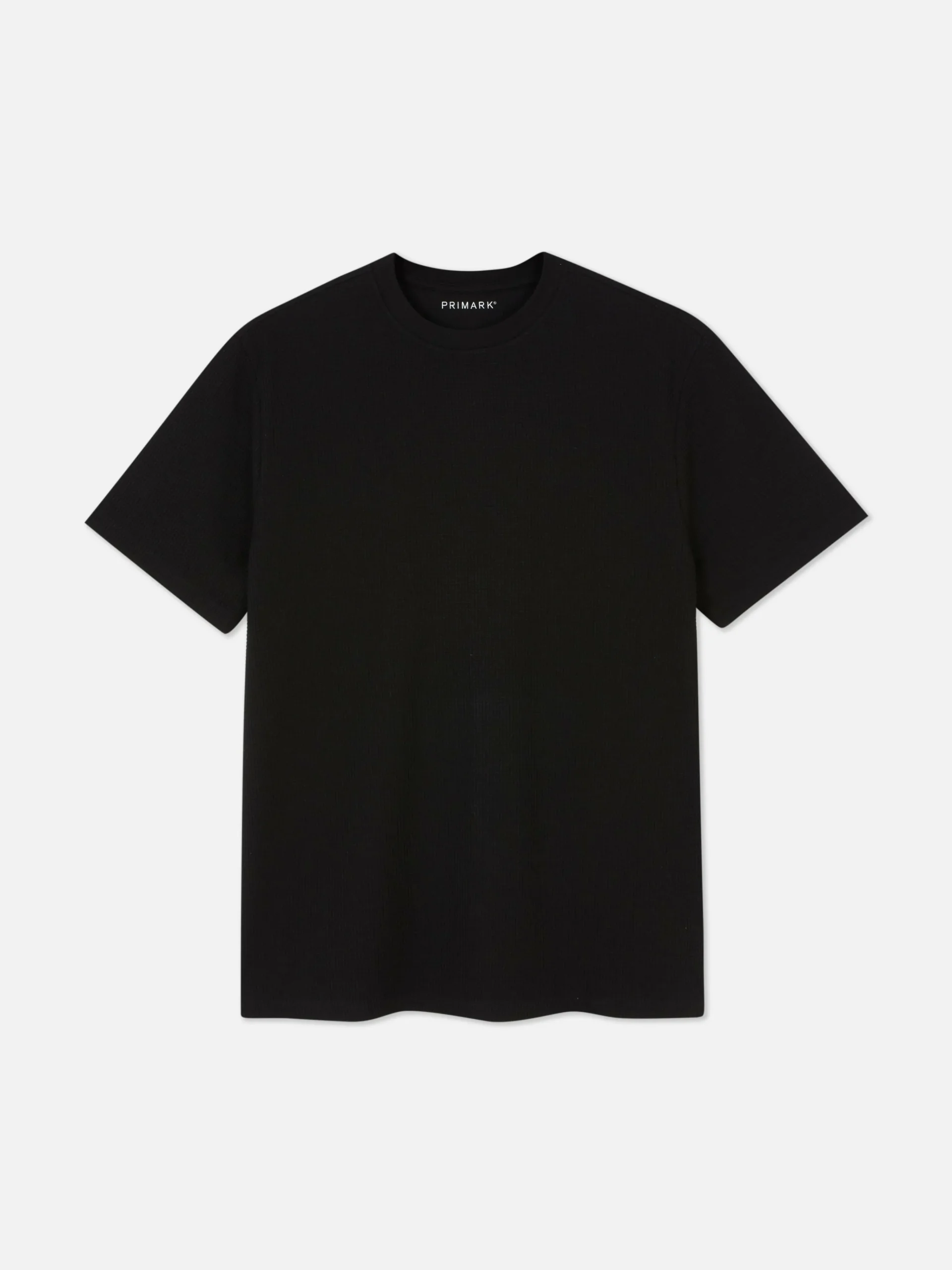 Crew Neck Waffle T-Shirt|Primark Hot