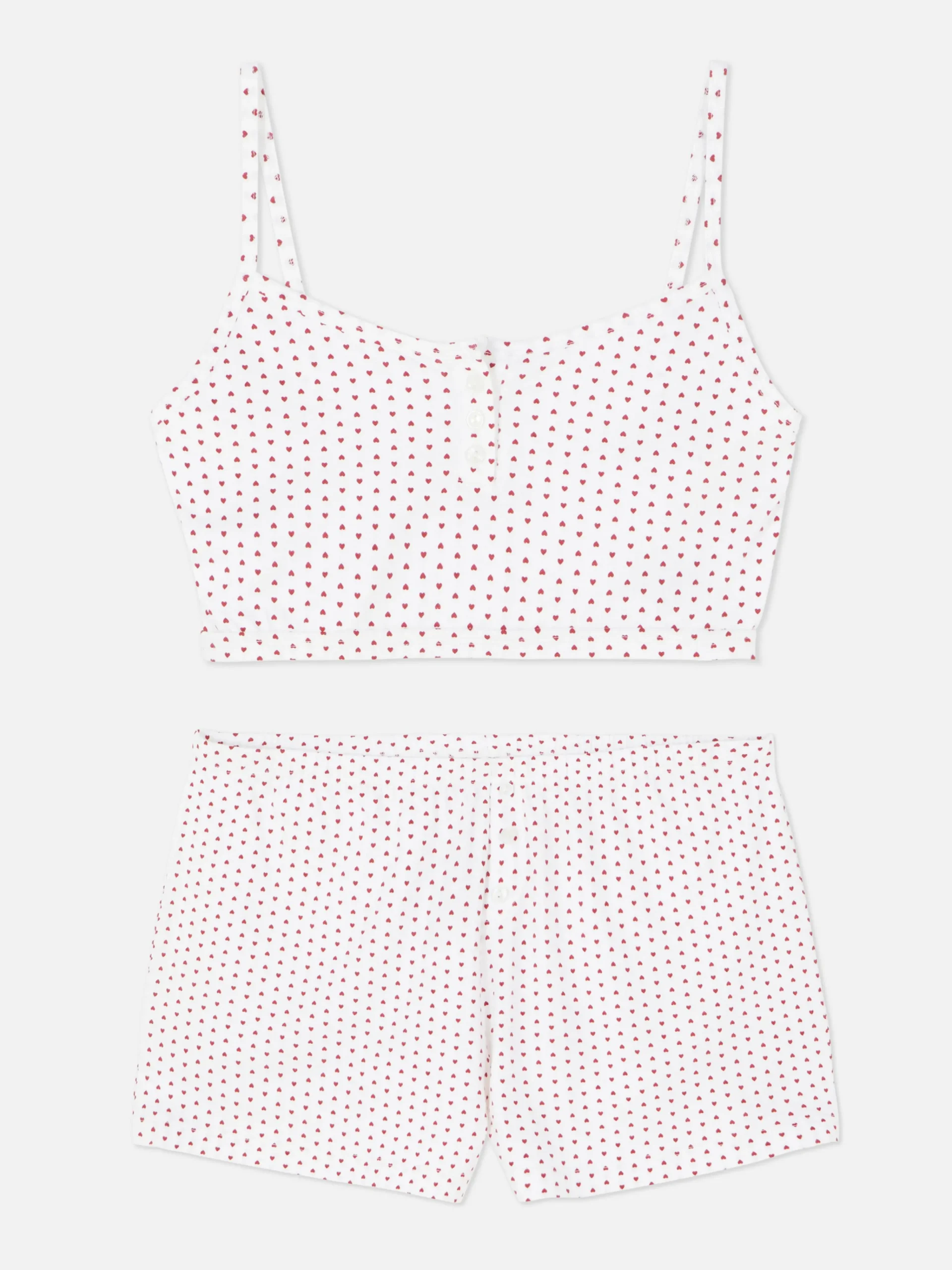 Cropped Cami And Shorts Pajama Set|Primark Online