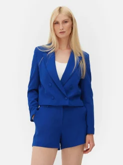 Cropped Double-Breasted Blazer|Primark Online