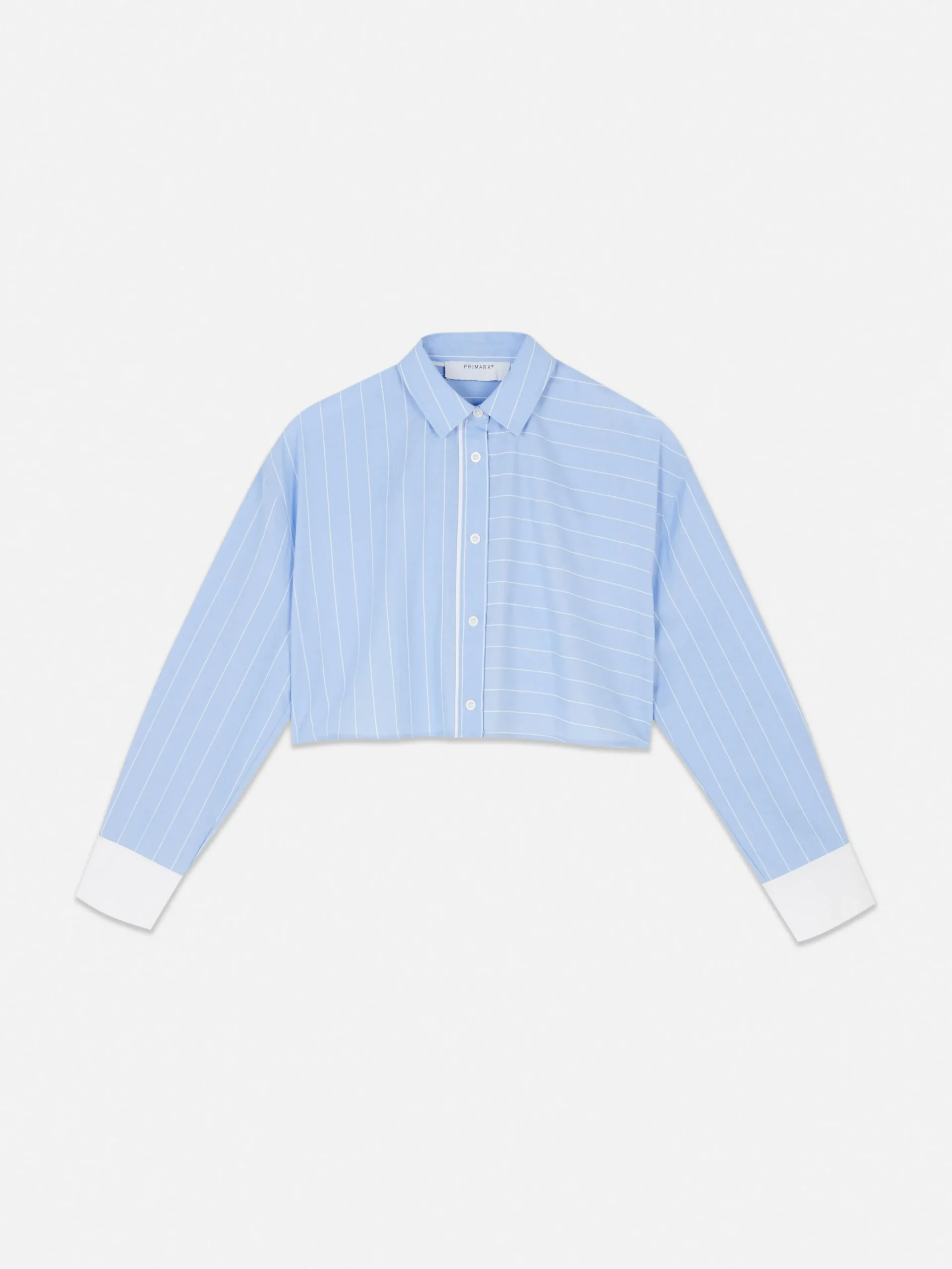 Cropped Striped Shirt|Primark New