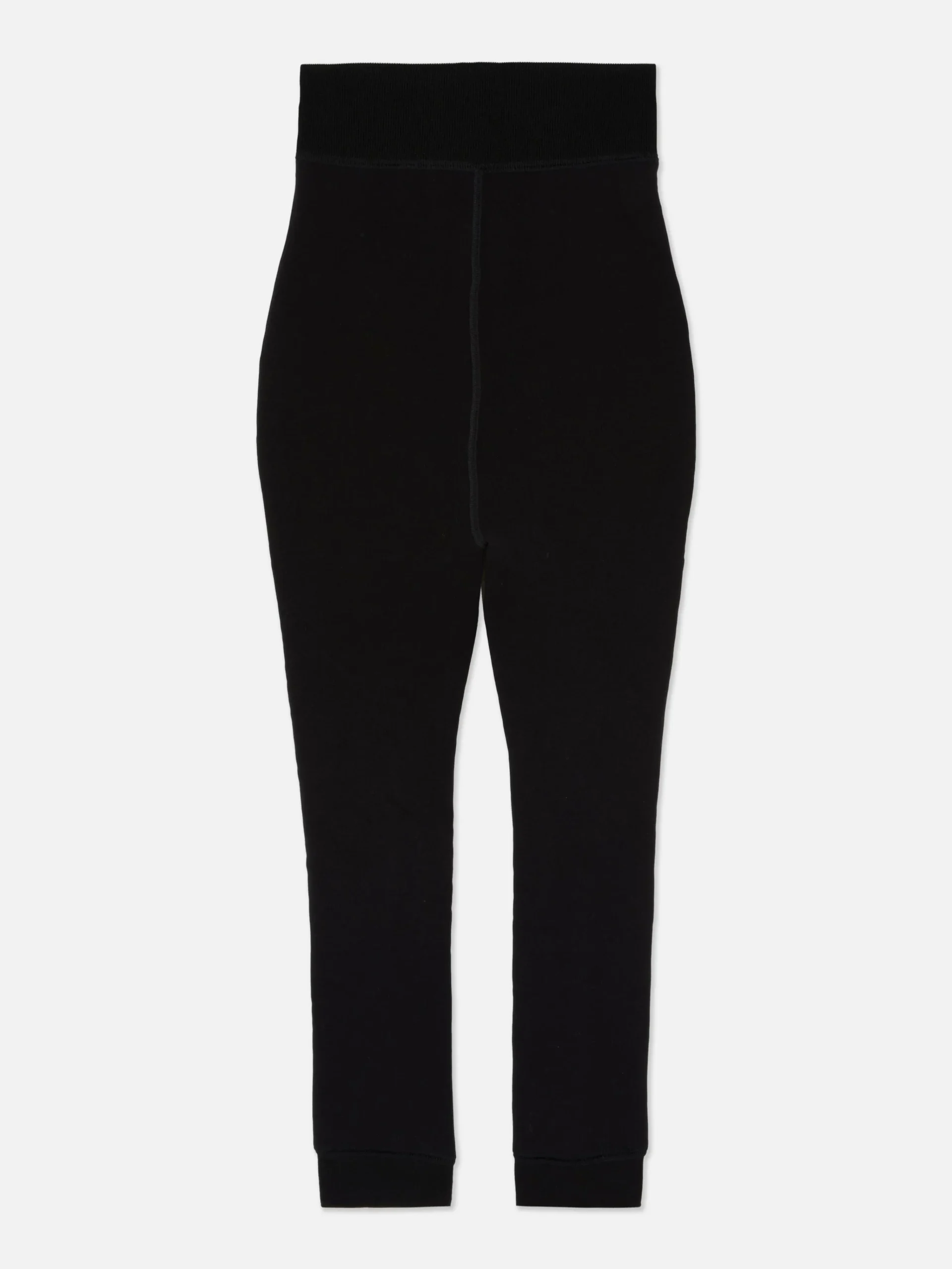 Cropped Velvet Plush Lined Leggings|Primark Outlet