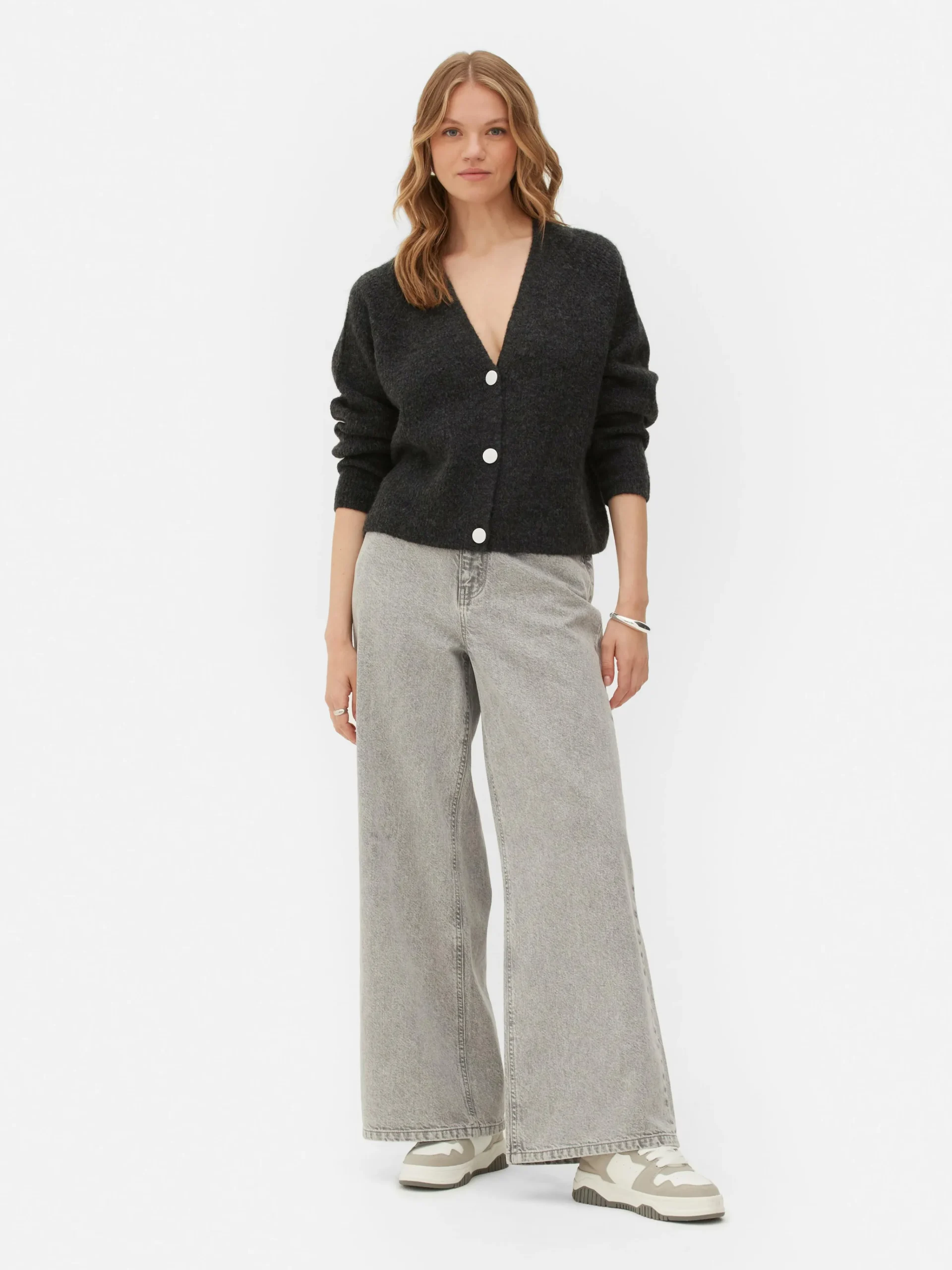Cropped V-Neck Cardigan|Primark