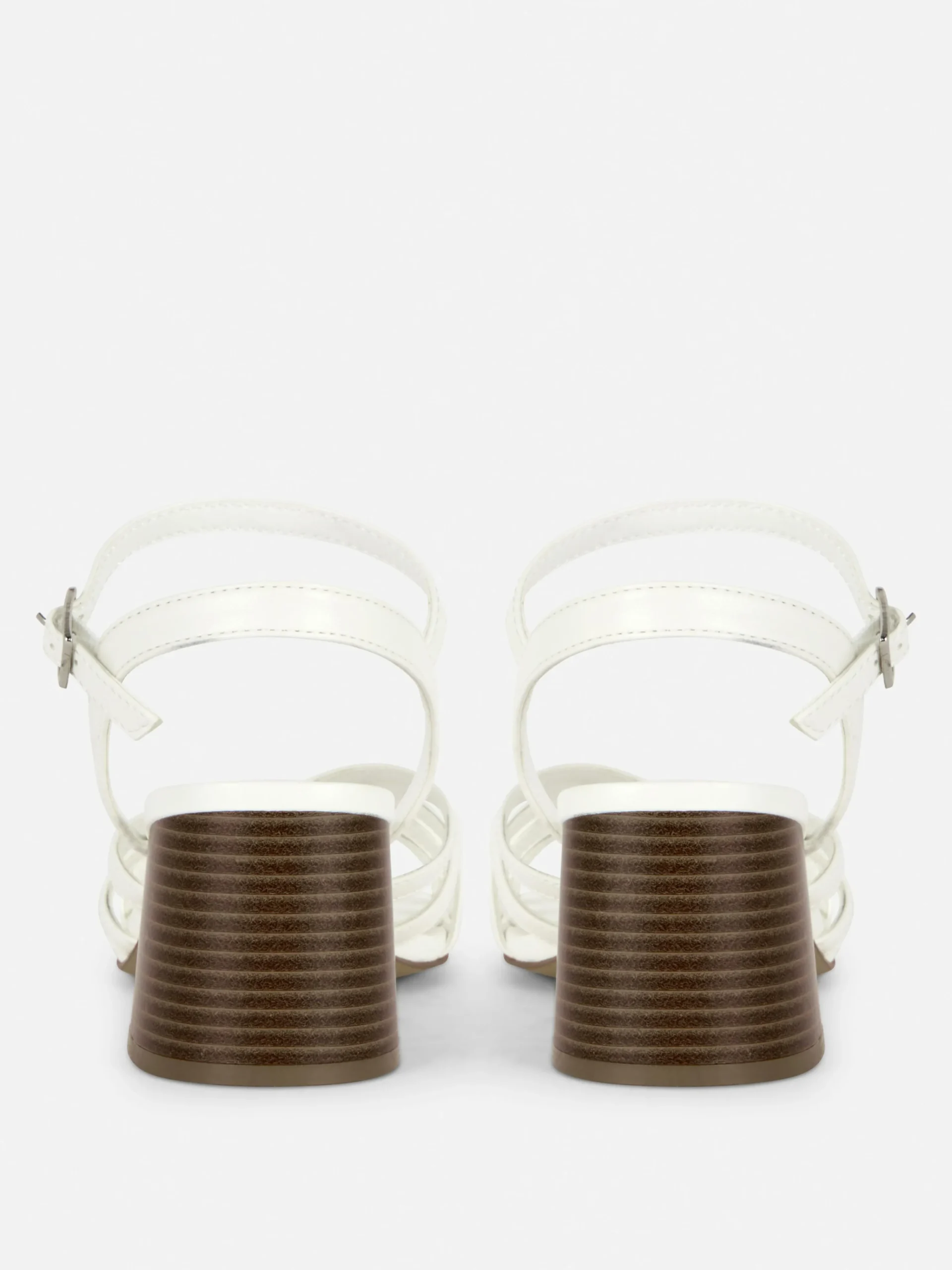 Cross Strap Heeled Sandals|Primark Outlet