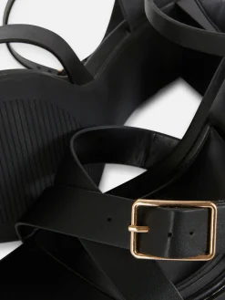 Cross Strap Heeled Sandals|Primark Online