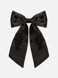 Crushed Satin Hair Bow|Primark Clearance