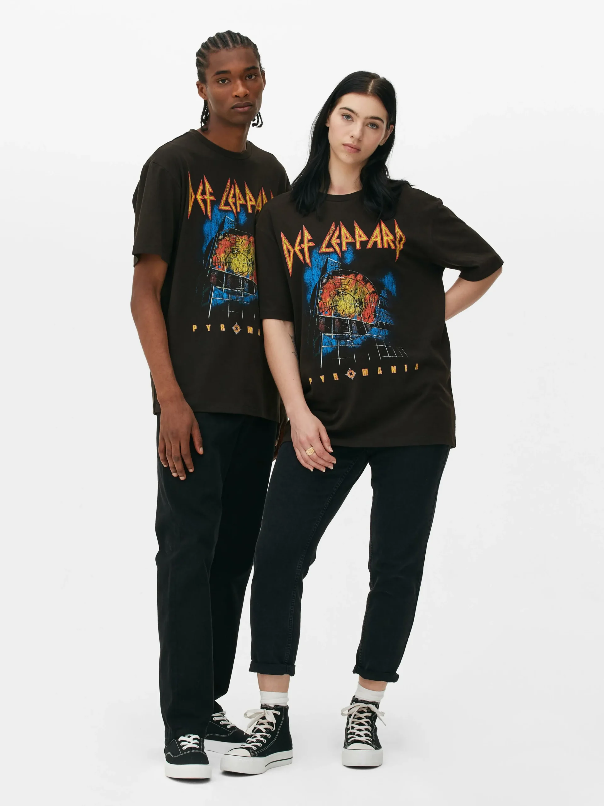 Def Leppard Pyromania Graphic T-Shirt|Primark