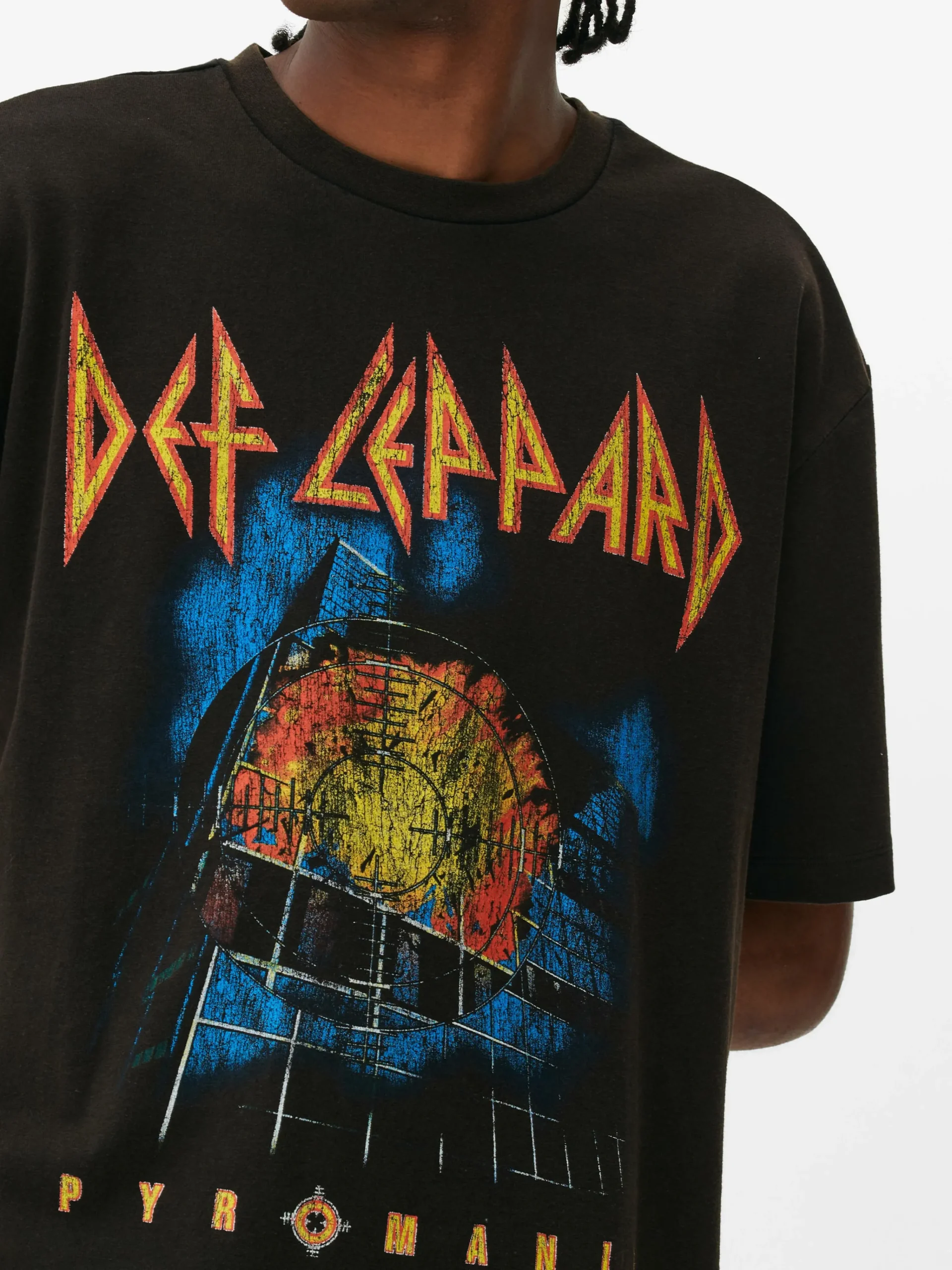 Def Leppard Pyromania Graphic T-Shirt|Primark