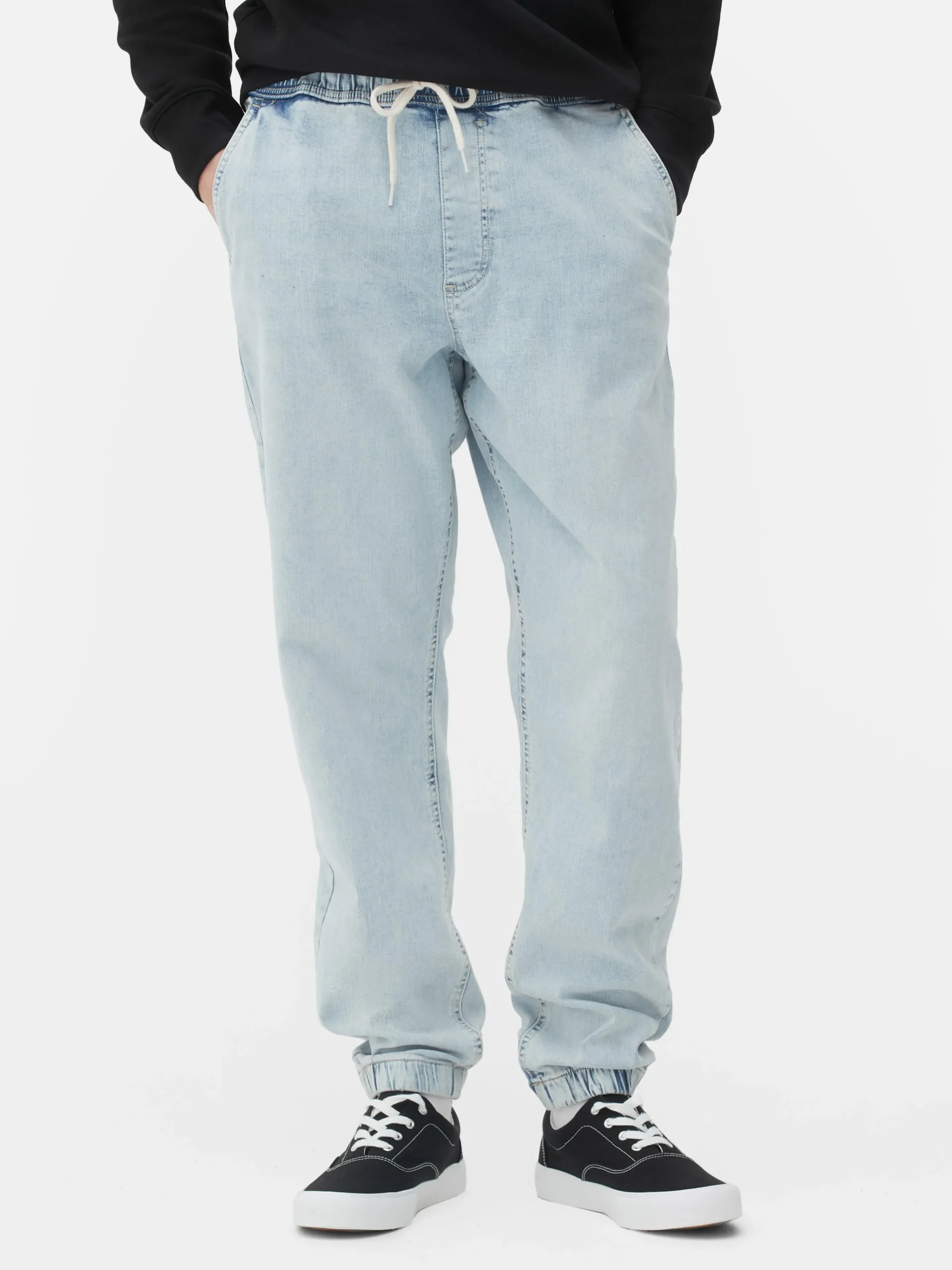 Denim Cuffed Joggers|Primark Hot