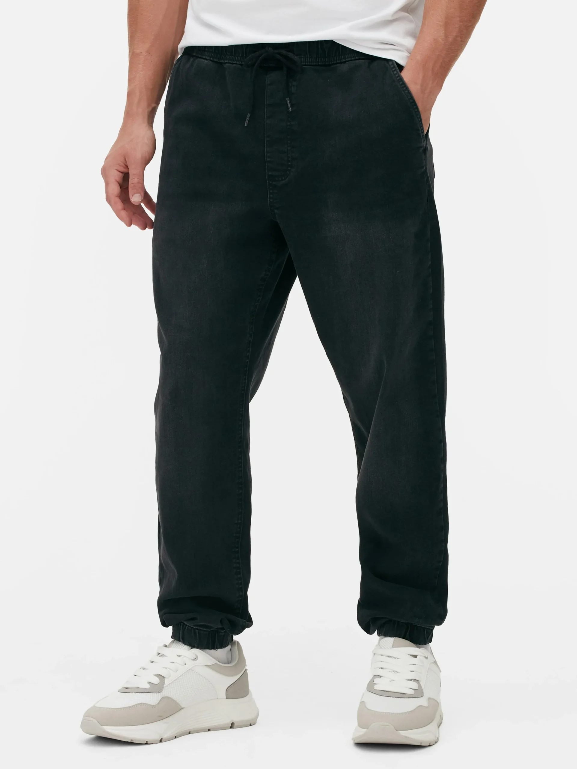 Denim Cuffed Joggers|Primark New