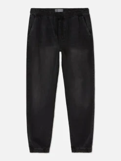 Denim Cuffed Joggers|Primark New