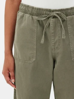 Denim Drawstring Joggers|Primark Online