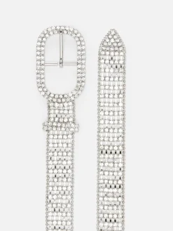 Diamanté Embellished Belt|Primark Outlet
