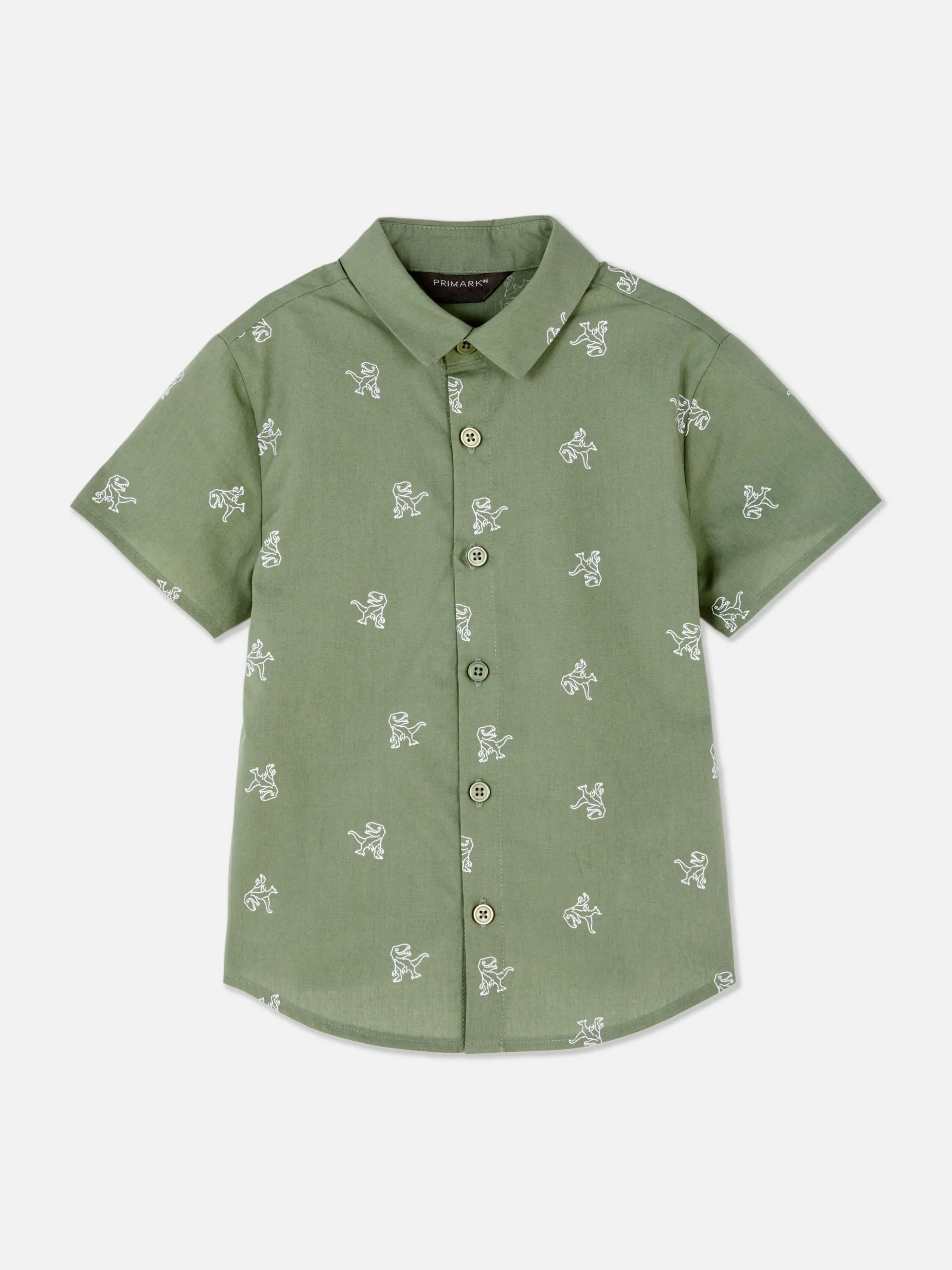 Dinosaur Button-Up Shirt|Primark Online