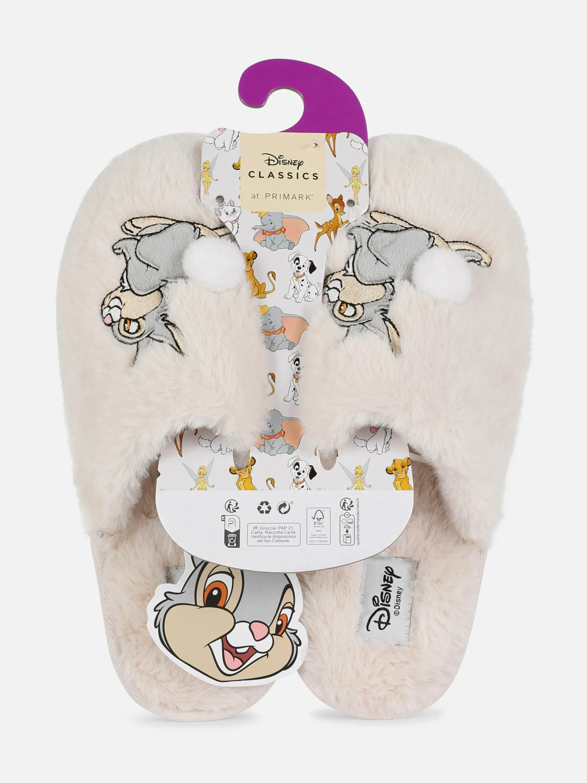 Disney's Bambi Thumper Slippers|Primark Online